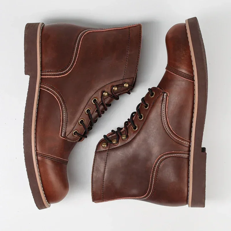 Men'S Shoes Hey Dude - Bottes de moto en cuir de