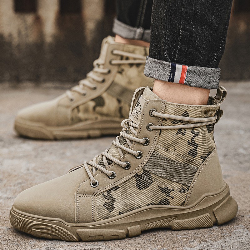 Men'S Shoes Hoka Sale - Bottes militaires pour hommes, modèle automnal