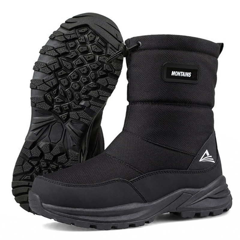 Men'S Shoes Water Resistant - Bottes d'hiver pour hommes, doublées de