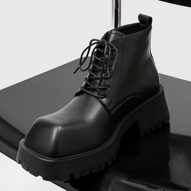 Bottes courtes noires pour hom - Men'S Shoes Increase Height avis et prix