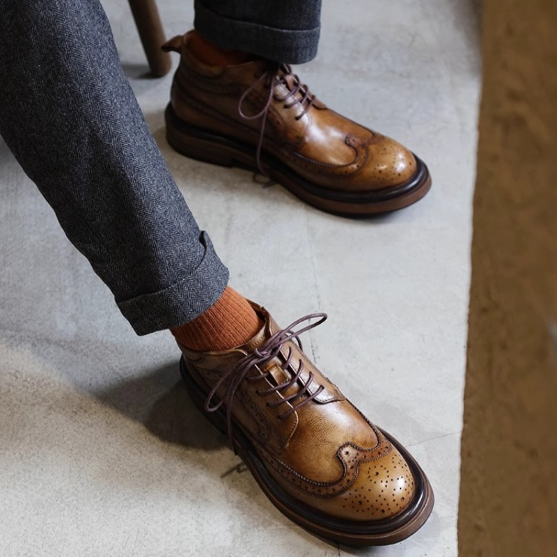 Brogue britannique sculpté hau - Men'S Shoes Hey Dude avis et prix