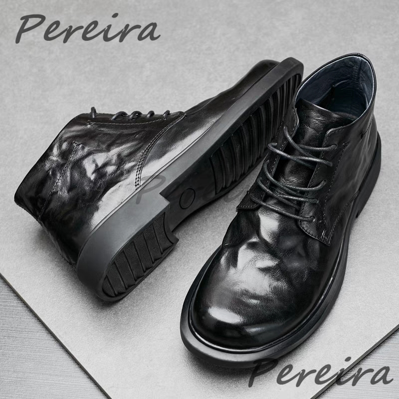 Bottines chaudes en cuir rétro - Men'S Shoes Hoka Sale avis et prix